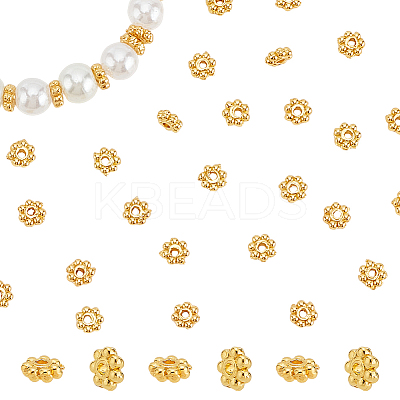 200Pcs Alloy Flower Spacer Beads FIND-LP0001-01-1