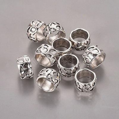Rondelle Tibetan Style Alloy Beads X-LF10982Y-1