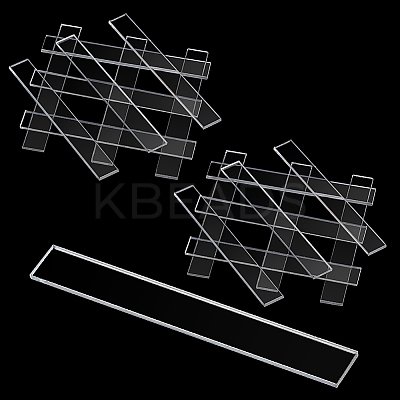 200Pcs Transparent Acrylic Sheets FIND-GA0007-20A-1