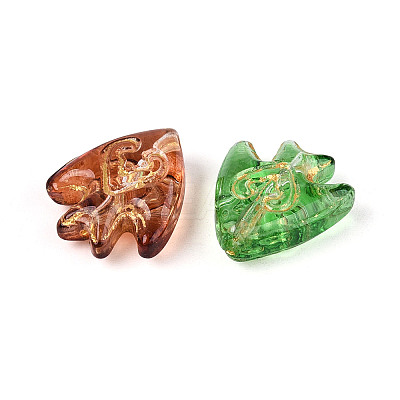 Baking Paint Transparent Glass Beads DGLA-N018-25-1
