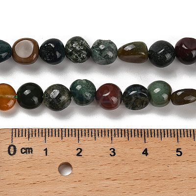 Natural Indian Agate Beads Strands LS-G-P497-01E-89-1
