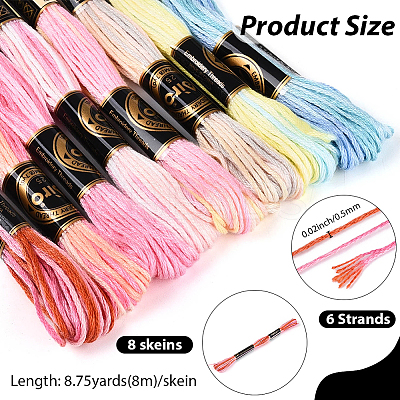 Polyester Embroidery Threads OCOR-WH20074-13A-03A-1