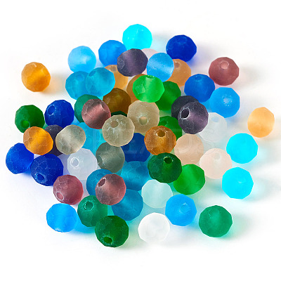 Transparent Glass Beads Strands EGLA-TA0001-55A-1