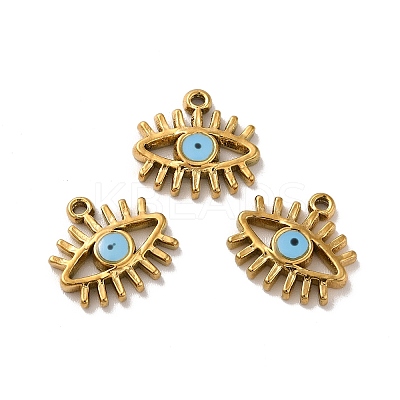 Ion Plating(IP) 304 Stainless Steel Enamel Charms STAS-Q001-25G-1