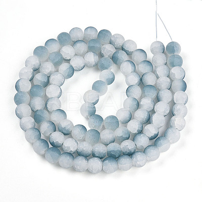 Crackle Glass Beads Strands GLAA-N009-10mm-06-1
