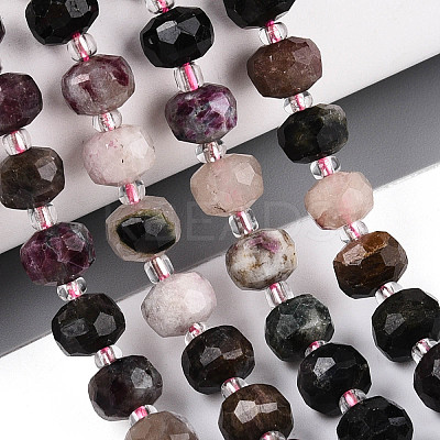 Natural Colorful Tourmaline Beads Strands G-N327-08A-05-1
