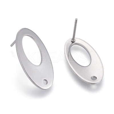 Tarnish Resistant 304 Stainless Steel Stud Earring Findings STAS-L238-072P-1