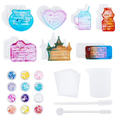 DIY Quicksand Jewelry Kits DIY-PH0027-33-1