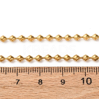 3MM 304 Stainless Steel Saucer Chain Necklaces NJEW-P338-04G-1