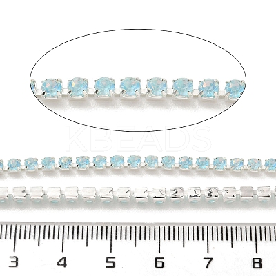 Iron Rhinestone Cup Chains CH-A008-02G-1