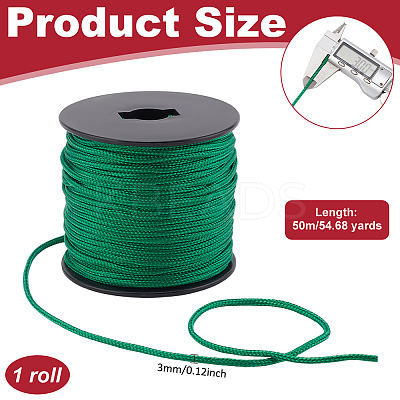 50M Nylon Braided Cords NWIR-WH0024-01B-1