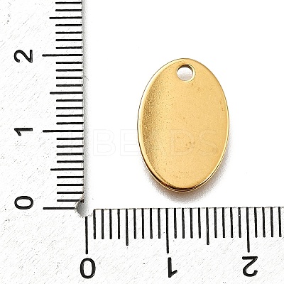 Ion Plating(IP) 304 Stainless Steel Stamping Blank Tag Pendants STAS-S028-02G-1