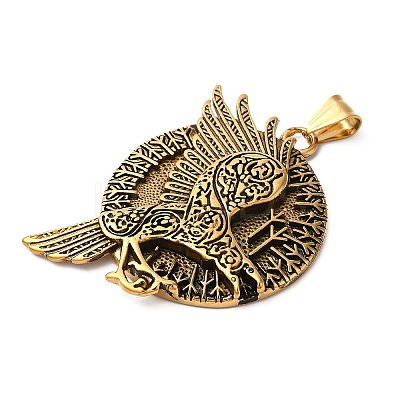 Viking Jewelry 304 Stainless Steel Pendants LS-STAS-Z067-02G-1