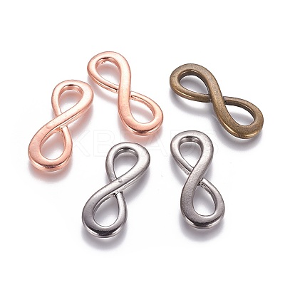 Alloy Tibetan Style Infinity Links connectors X-TIBE-I009-M-1