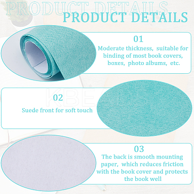 Faux Suede Book Covers DIY-WH0349-138G-1