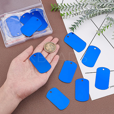 30Pcs Aluminum Pendants ALUM-BC0001-67-1