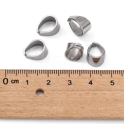 Tarnish Resistant 304 Stainless Steel Snap on Bails STAS-R065-34-1