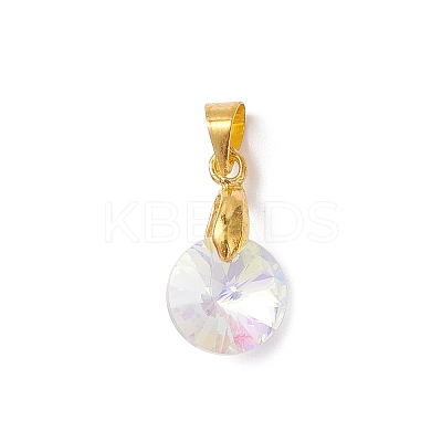 AB Color Plated Glass Charms PALLOY-JF04593-01-1