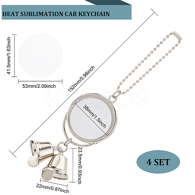 Christmas Theme Zinc Alloy Hanging Blank Big Pendants Decorations HJEW-WH0036-49-1