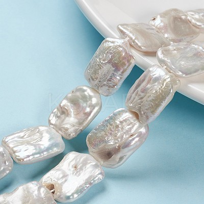 Natural Baroque Pearl Keshi Pearl Beads Strands PEAR-T001-03-1