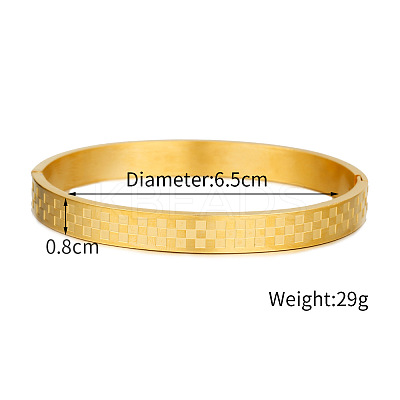Men's 304 Stainless Steel Bangles WG5FBFC-01-1
