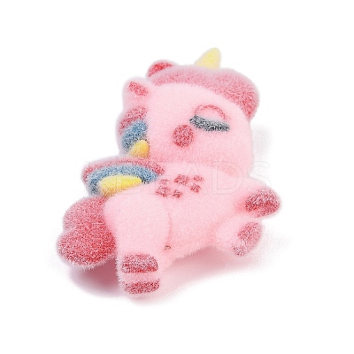 Flocky Resin Pendants RESI-S017-02B-1