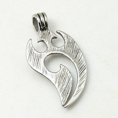 Tarnish Resistant 304 Stainless Steel Pendants STAS-C015-99-1