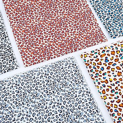 Printed Leopard Print Pattern Fabric AJEW-FG0001-16-1
