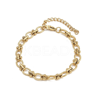 304 Stainless Steel Link Chain Bracelets for Women BJEW-Z143-22G-02-1