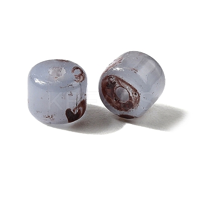 Handmade Lampwork Cylinder Seed Beads GLAA-D305-01D-1