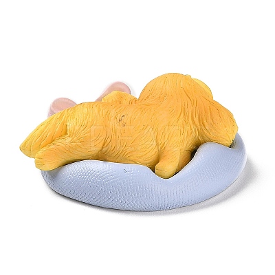 Resin Sleep Animal Figurines Ornament DJEW-Z003-02A-1