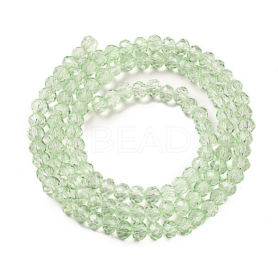 Transparent Baking Paint Glass Beads Strands DGLA-A034-T4mm-D10-1