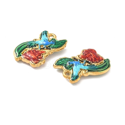 304 Stainless Steel Enamel Pendants STAS-I346-39G-1