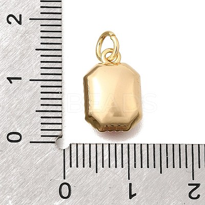 Brass Glass Pendants KK-N289-14G-07-1
