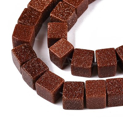 Synthetic Goldstone Beads Strands G-T139-8x8-18A-1