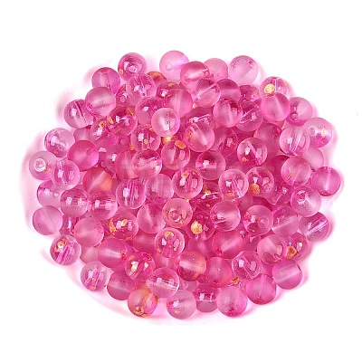 Frosted Baking Paint Glass Beads X1-DGLA-N005-8mm-04-1