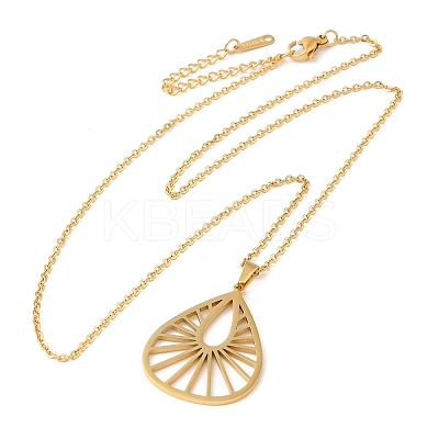 304 Stainless Steel Pendant Necklaces LS-NJEW-P283-03G-1
