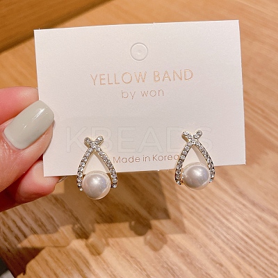 Alloy Rhinestone Earrings for Women FS-WG85681-50-1