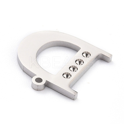 Non-Tarnish 304 Stainless Steel Pendant Rhinestone Settings STAS-F267-09D-P-1