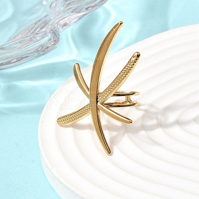 Dragonfly 304 Stainless Steel Finger Rings for Women RJEW-A091-13G-1