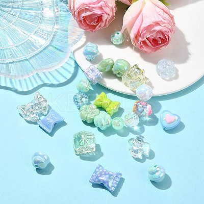 UV Plated Acrylic Bead FIND-CJC0010-90B-1