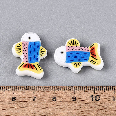 Printed Opaque Resin Beads RESI-N043-23B-1