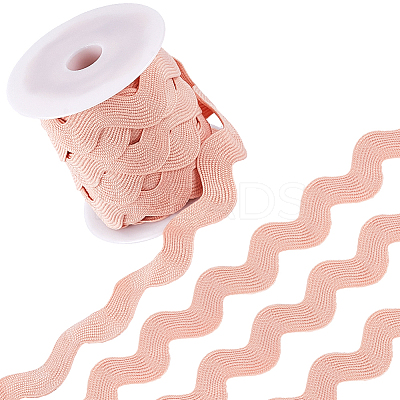 9 Yards Polyester Wavy Fringe Trim Ribbon OCOR-XCP0002-94B-1