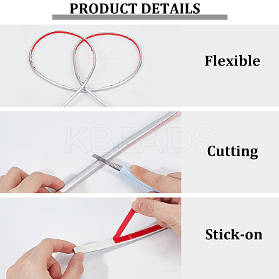 PVC Self-Adhesive Flexible Molding Trim DIY-WH20007-40F-04-1