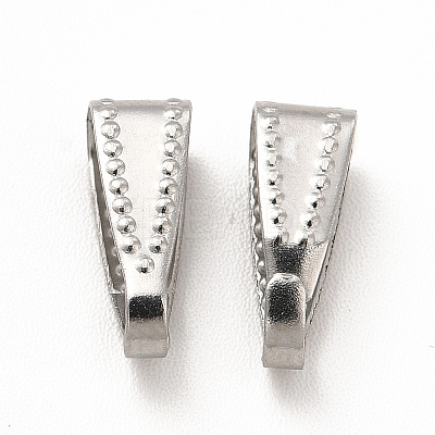 Non-Tarnish 304 Stainless Steel Snap on Bails STAS-P319-17P-1