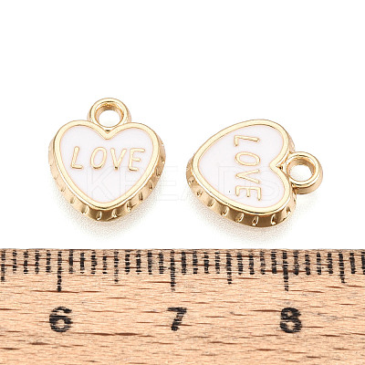 Light Gold Tone Alloy Enamel Charms FIND-N011-20KCG-1