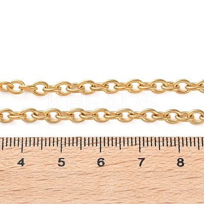 Ion Plating(IP) 304 Stainless Steel Cable Chain Necklaces for Women Men STAS-M102-68G-1