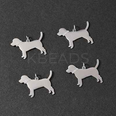 4Pcs 304 Stainless Steel Pendants STAS-FS0002-01A-1