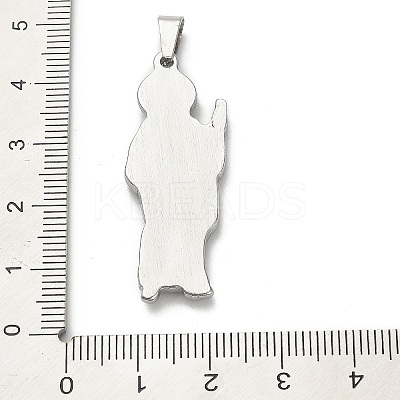 304 Stainless Steel Pendants STAS-Q343-05A-P-1