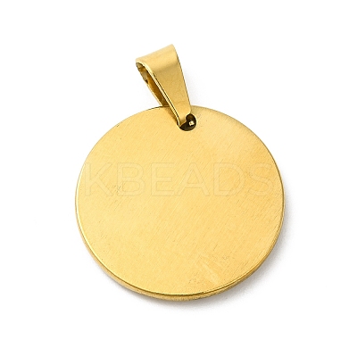PVD Vacuum Plating 304 Stainless Steel Pendants STAS-D052-07AG-1